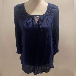 {Fred David} Laced 3/4 Sleeved Blouse